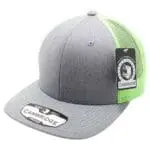 Heather Gray/Neon Green