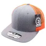 Heather Gray/Neon Orange