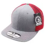Heather Gray/Red