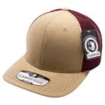 Khaki/Burgundy