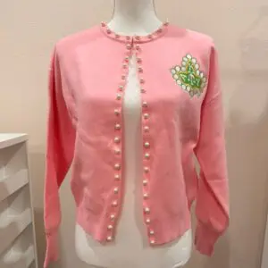 Pearl Button Cardigan - Pink